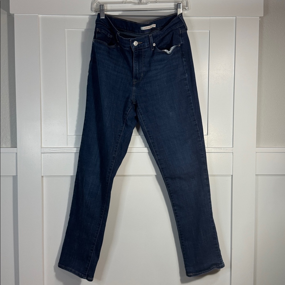 Levi's Dark Blue Straight Leg Women's Jeans